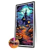 (30*70cm)Halloween Pumpkin Castle - Full Round Drill Diamond Painting