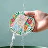 [Upgrade]4Pcs Acrylic Special Shape Kitten DIY Waterproof Diamond Painting Coaster
