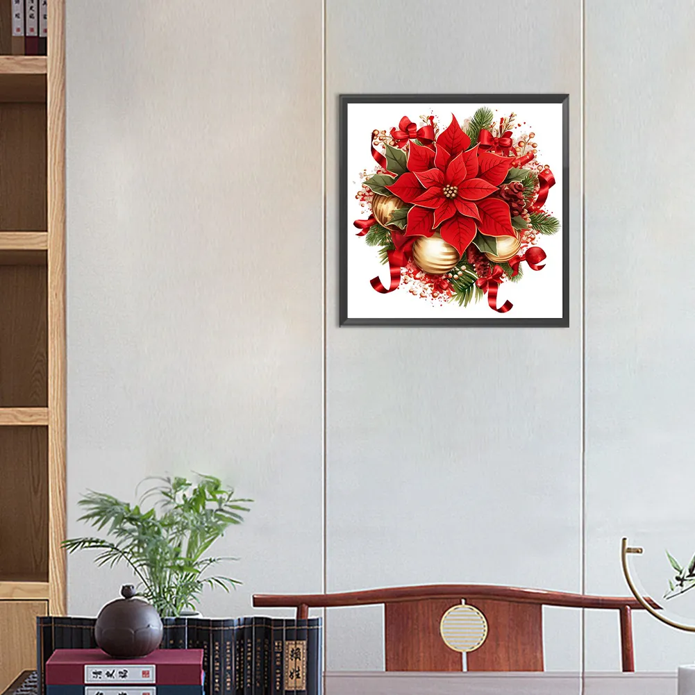 Diamond Painting - Full Round Drill - Christmas Saffron(Canvas|30*30cm)