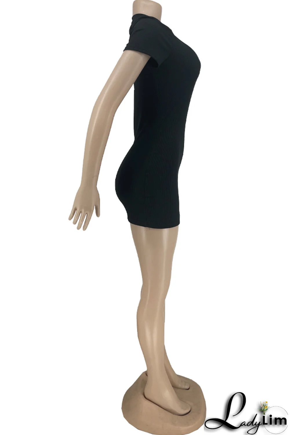 Rose Red Sexy Patchwork O Neck Pencil Skirt Dresses