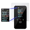 4-in-1 Portable Carbon Monoxide Alarm with Digital Display Plug-in Carbon Monoxide Detector Temperature and Humidity Monitor for Travel Home Hotel Camping RV