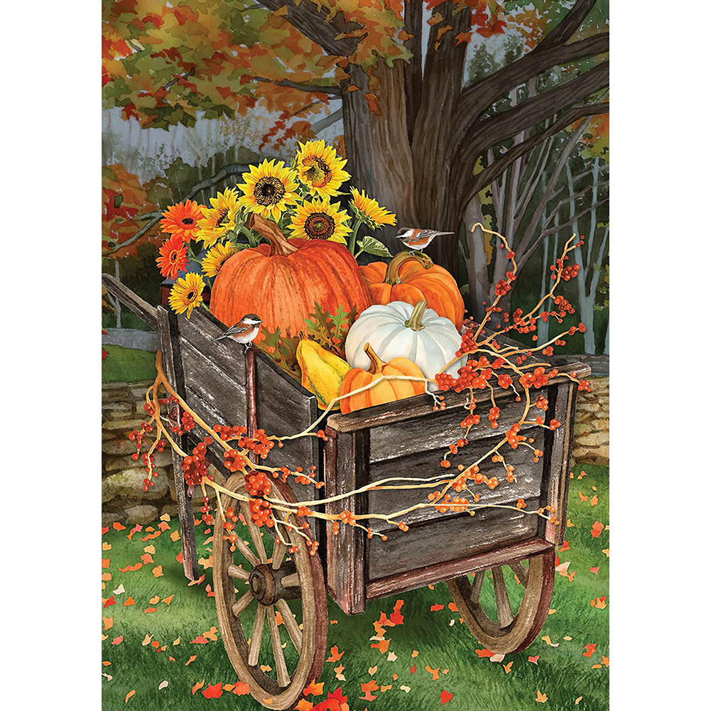 

Sunflower Pumpkin - Round Drill Diamond Painting - 30*40CM, 501 Original