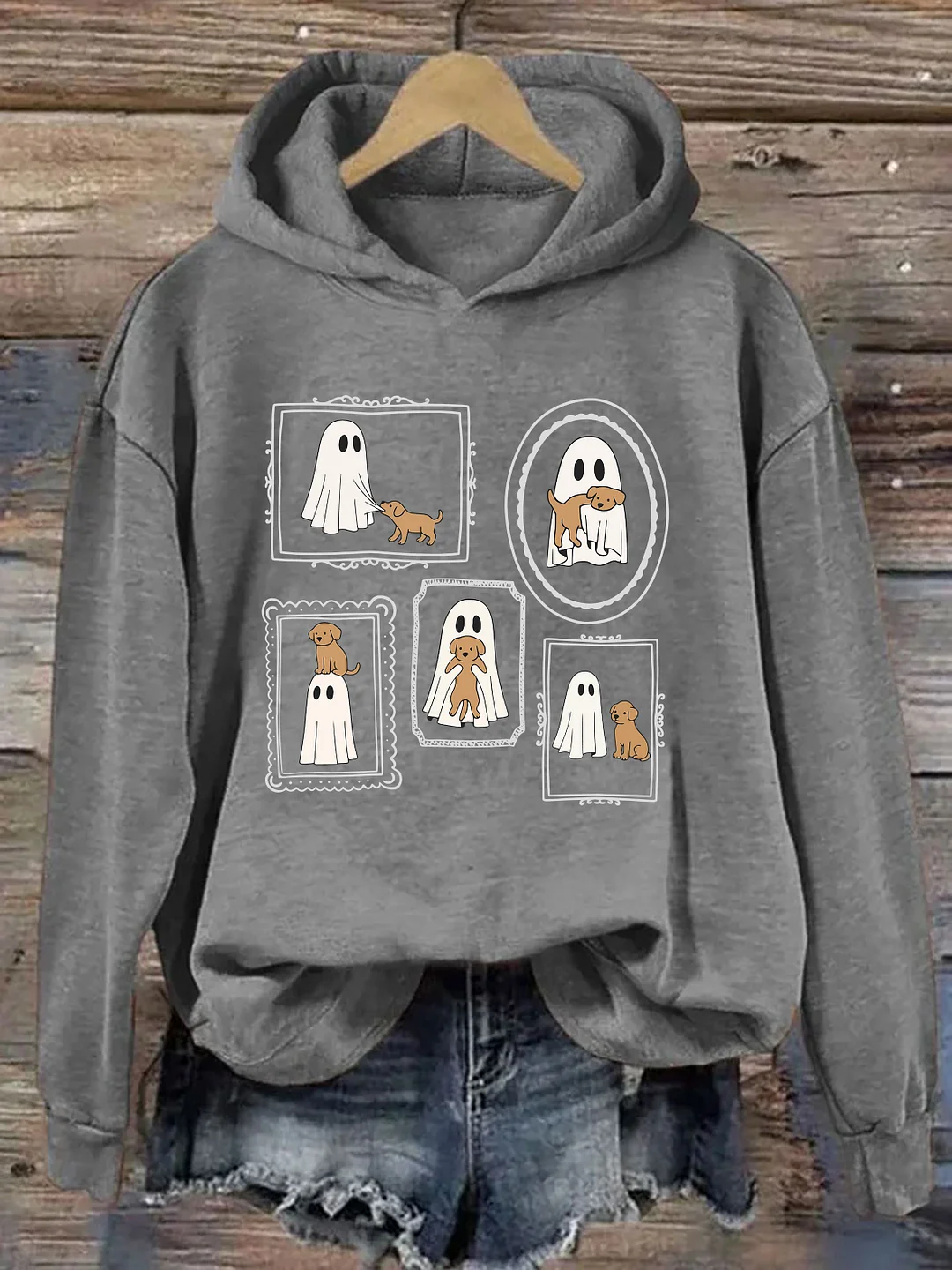 Ghosts And Dogs In Frames Hoodie