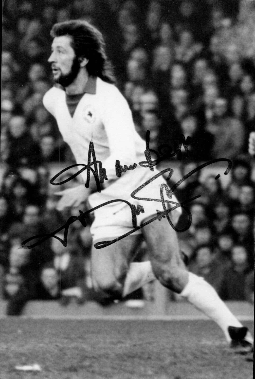 Frank Worthington Signed 6x4 Photo Poster painting Leicester City Huddersfield Autograph + COA