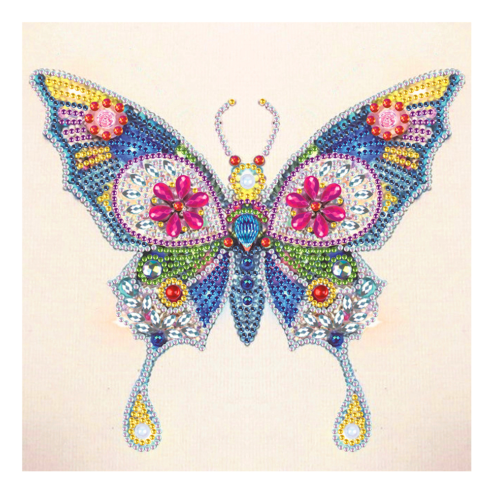 Butterfly 30*30cm(canvas) special shaped drill diamond painting