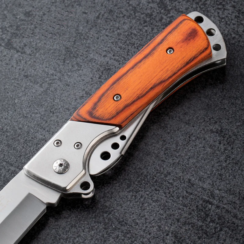 Swallowtail Folding Knife, Outdoor High-Hardness Multi-Functional Knife, Outdoor Survival Portable Self-Defense Knife, Sharp Fruit Knife