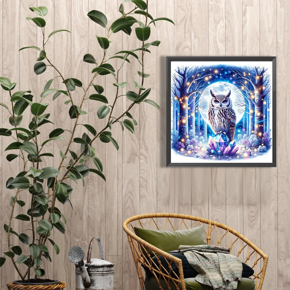 Full Round Diamond Painting 40*40cm - Owl
