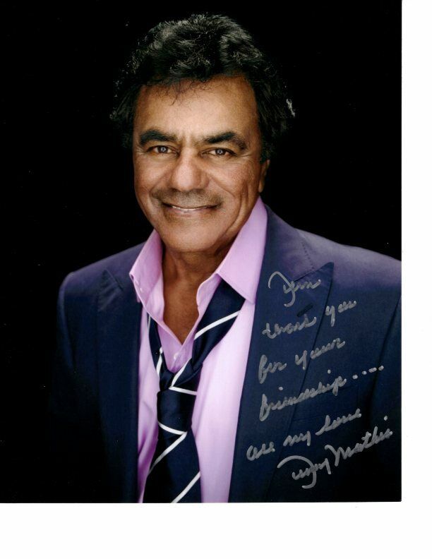 JOHNNY MATHIS Autographed Signed Photo Poster paintinggraph - To John GREAT CONTENT