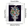 Framed Pearl Diamond Painting - Special Shaped - Vase Bouquets (17x22cm)