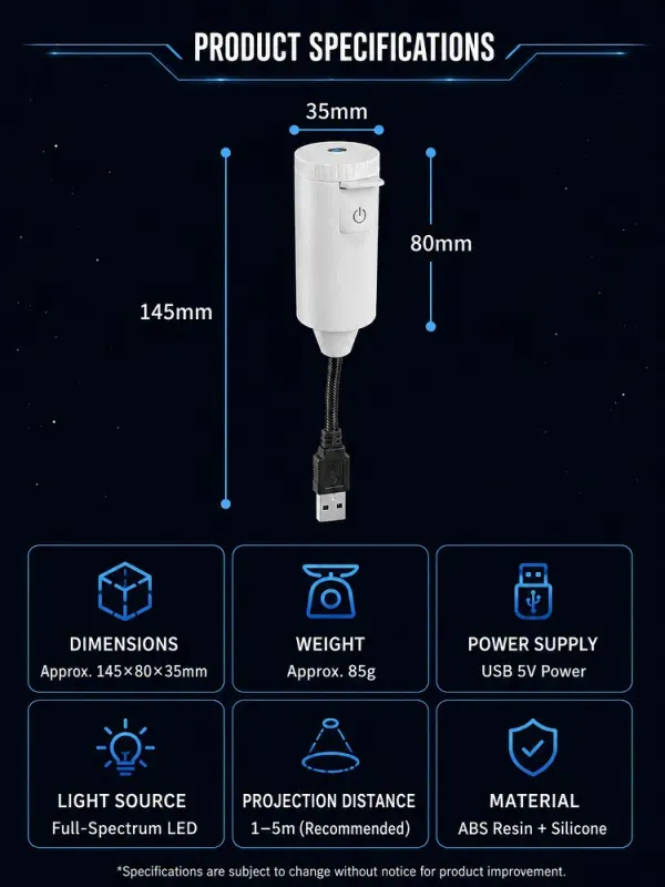 Comauo&trade; 5D Galaxy Projector with Vegas Sphere Tech: Your Room & Car, Now a Planetarium.