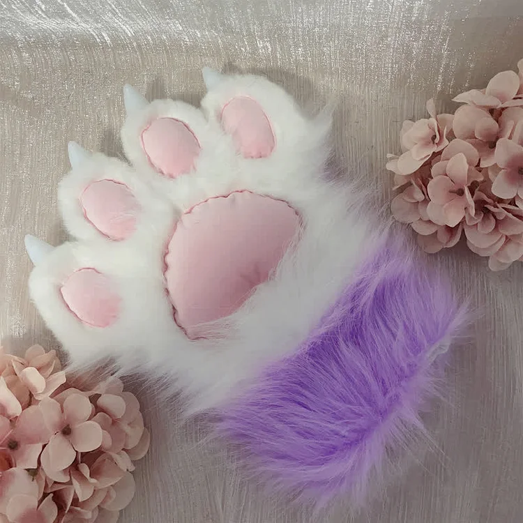 Furry Fox Ears Tail Paw Headband Cosplay Costume Accessory - Modakawa Modakawa