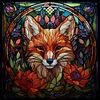 (Multi-Style) Flower Animal - 11CT Stamped Cross Stitch 50*50cm/19.69*19.69in(glass painting cross stitch)