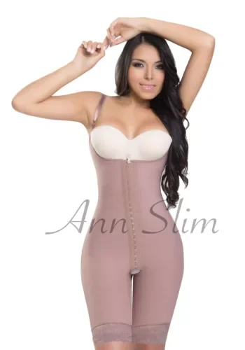 pornhint Pornhint COLOMBIAN POWERNET SHAPEWEAR MID THIGH WIDE SHOULDER STRAPS ANN SLIM 4302 New