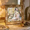 5D DIY Diamond Art Painting Kit Partial Drill Japanese(Tea Kimono Lady)