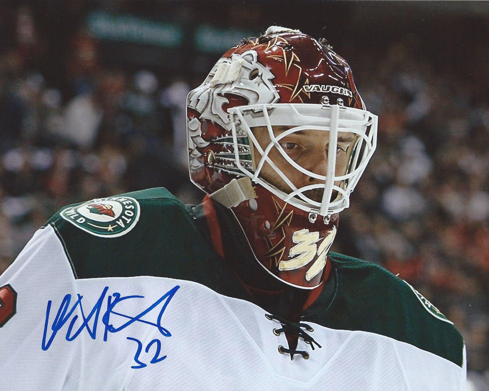 Niklas Backstrom Signed 8x10 Photo Poster painting Minnesota Wild Autographed COA