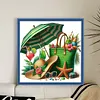 Holiday Umbrellas-11CT Stamped Cross Stitch 40*40cm/15.75*15.75in tapestrymarket