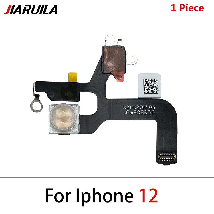 100% Original For iPhone 12 13 Pro Max Mini Proximity Distance Ambient Flash Light Sensor LED Flex Cable Repair Parts