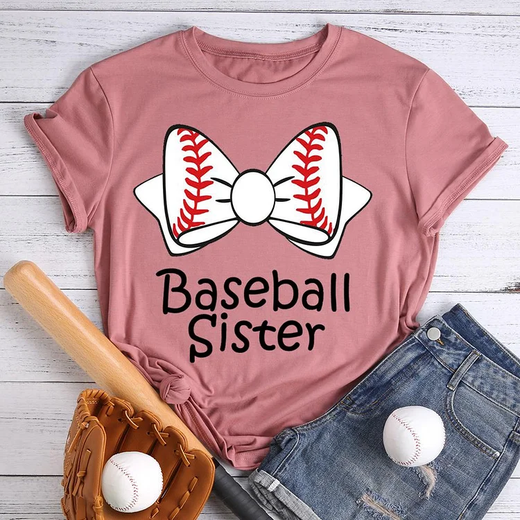 AL™ Baseball sister T-Shirt Tee -00087-Annaletters
