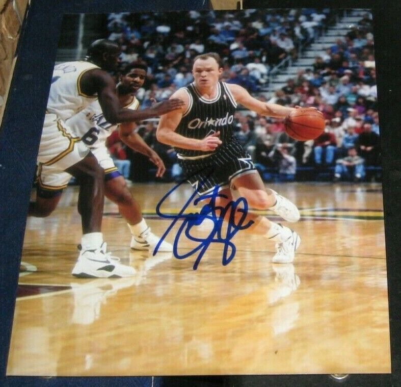 Scott Skiles Orlando Magic SIGNED AUTOGRAPHED 8x10 Photo Poster painting Basketball Michigan St