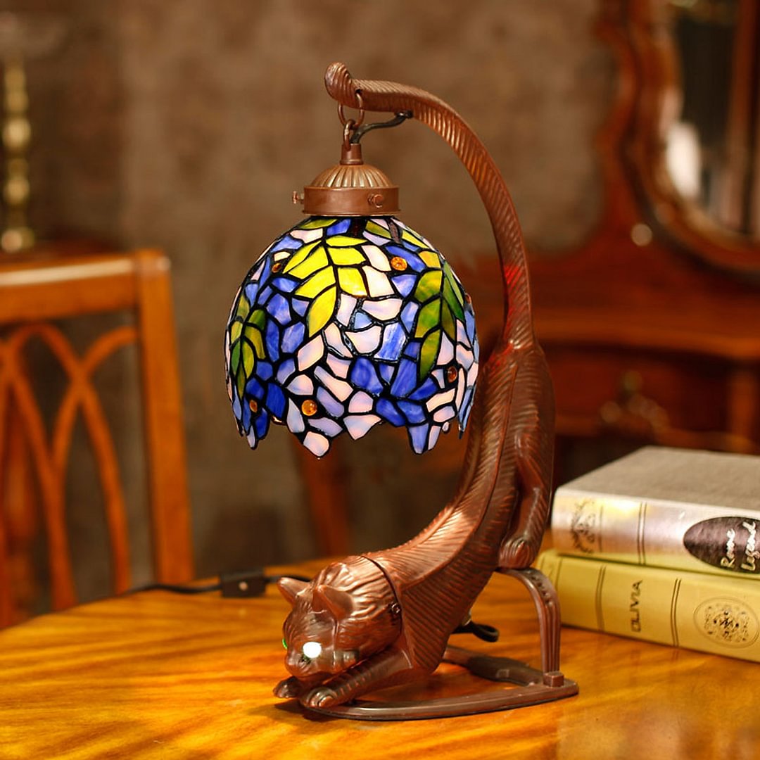 Tiffany Style Cat Lamp - Style C
