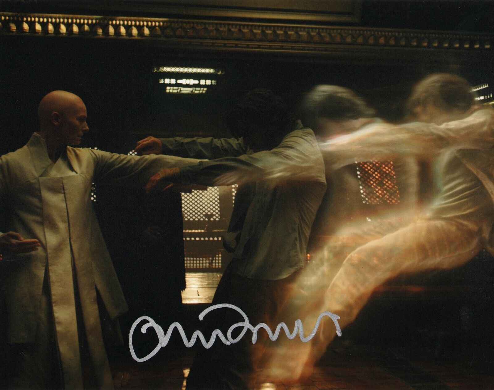 TILDA SWINTON Authentic Hand-Signed Doctor Strange Ancient 11x14 Photo Poster painting (PROOF)