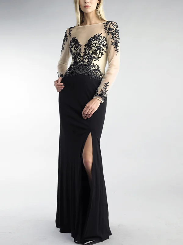 Round Neck Lace Maxi Dress