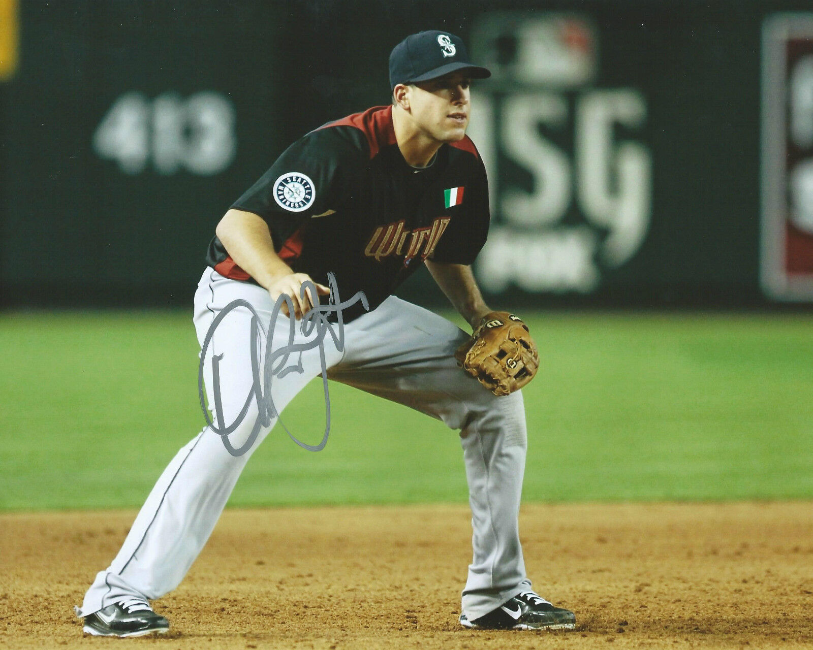 **GFA Seattle Mariners *ALEX LIDDI* Signed 8x10 Photo Poster painting A9 COA**