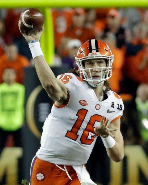 TREVOR LAWRENCE Clemson Tigers Glossy 8 x 10 Photo Poster painting Poster