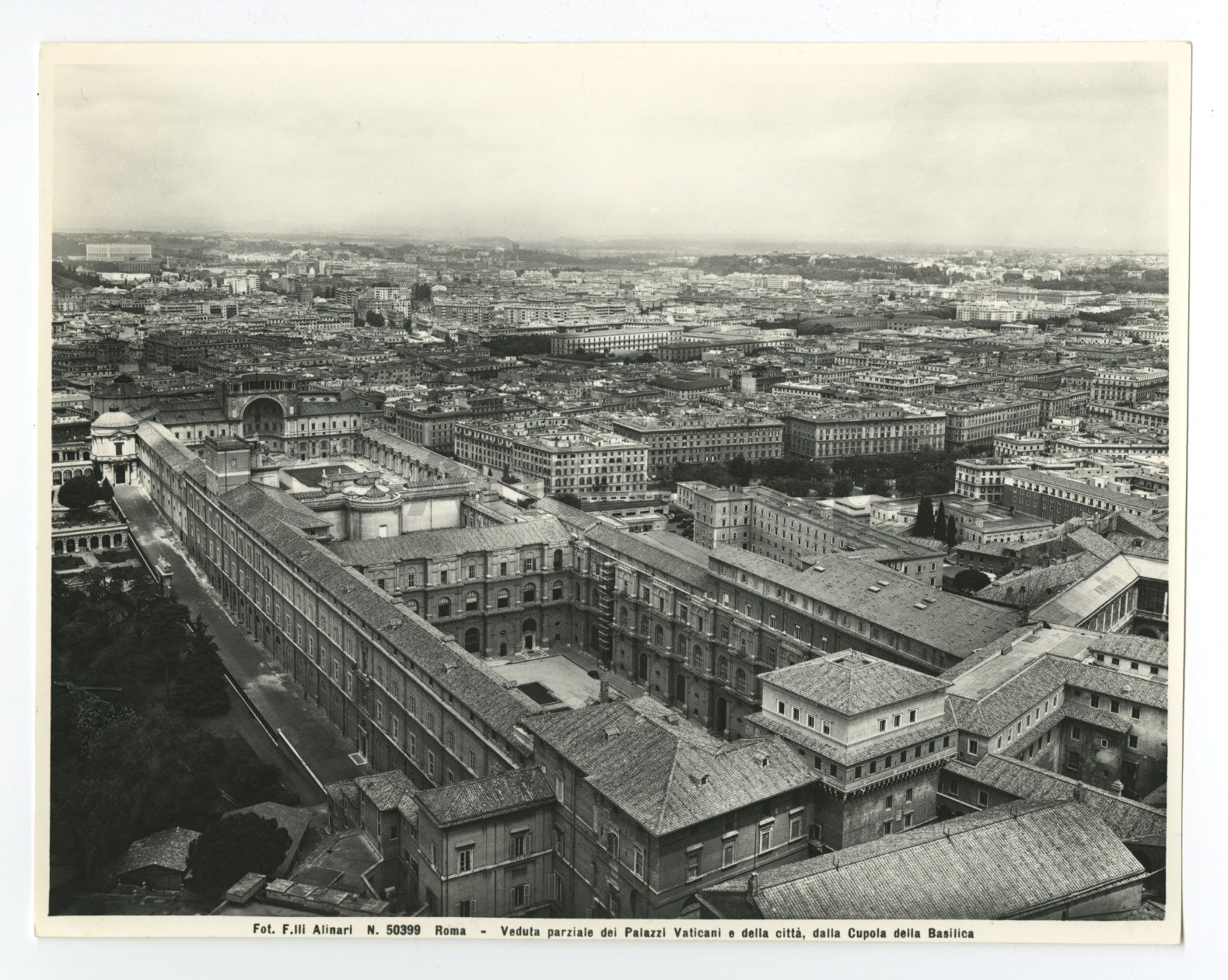 Vatican City - Vintage 8x10 Publication Photo Poster paintinggraph - Aerial View