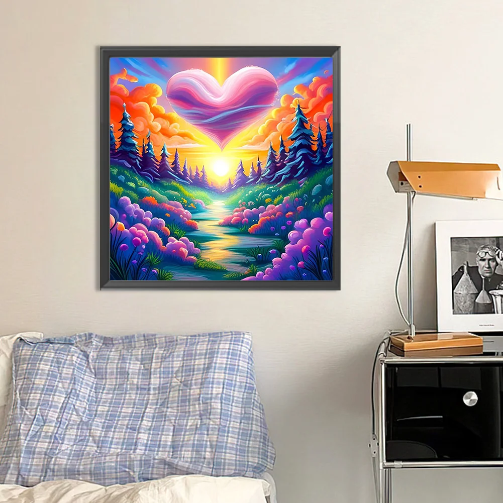 Partial AB Diamond Painting - Full Round Drill - Colorful Scenery(Canvas|45*45cm)