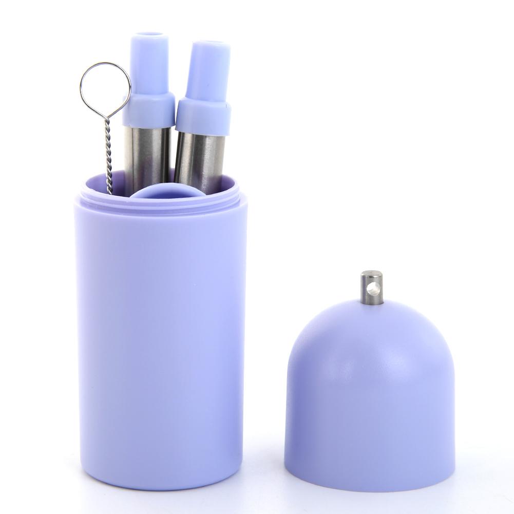 

Stainless Steel Reusable Drinking Straw with Cleaning Spoon Tableware Set, Blue, 501 Original