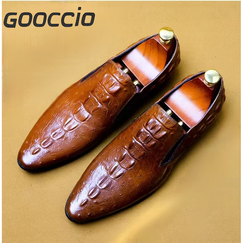 FS187 Cowhide Dress Shoes/Loafers For Men GOOCCIO   