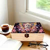 5D DIY Diamond Painting Handmade Wood Storage Box Crystal Storage Case (Owl)