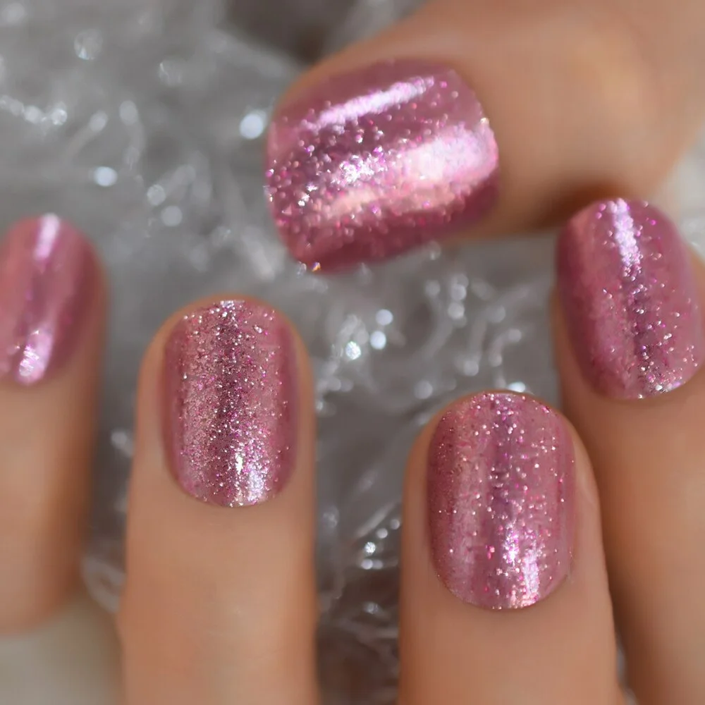 Golden Glitter Edge Jade Texture Full Cover Nails Medium Almond Press On Nail Charms Lovely Dingernail Wholesale Gel X Nail Tips-Nail Inspo