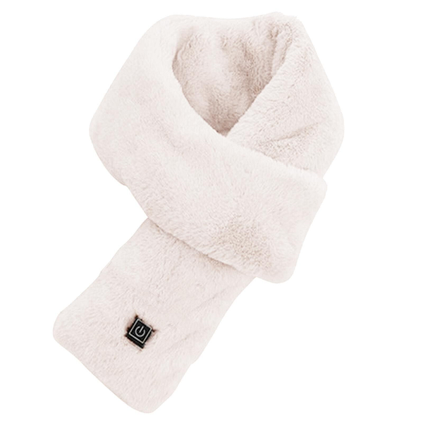 Electric USB Rechargeable Heated Faux Fur Scarf