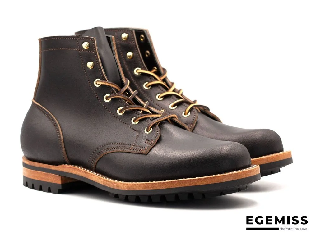 Cow Split Leather Men Boots Comfortable Boots Men Footwear Rubber Ankle Boots Men's Shoes | EGEMISS