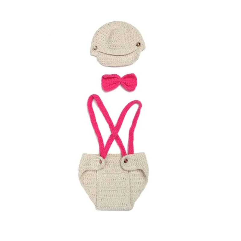 Crothet Newborn Photography Props Knitted Photography Accessories Baby Boys Girls Costume Newborn Photographie 42 Model Optional