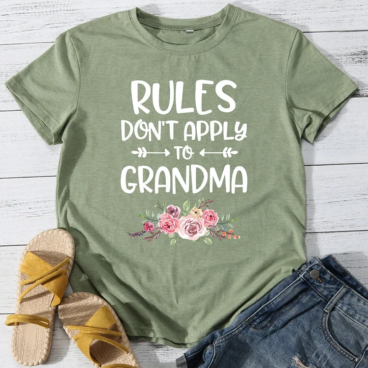 Rules don't apply to grandma T-shirt Tee -03687