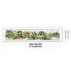 European Town-11CT Stamped Cross Stitch 217*45cm/85.43*17.72in (Big Size)