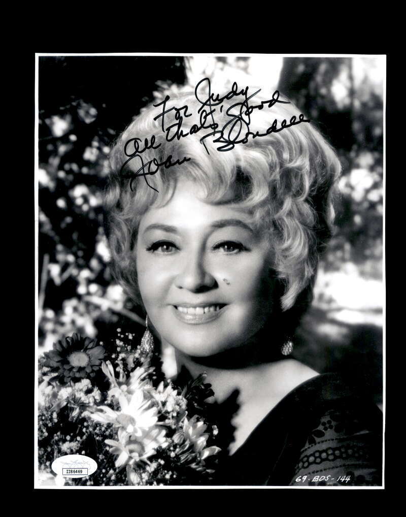 Joan Blondell JSA Coa Hand Signed 8x10 Photo Poster painting Autograph