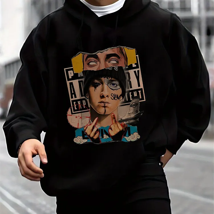 Pray Adventure Entertainment Printed Men's Hoodie