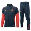 25/26 Bayern Munich grey long zipper Training Jacket Set