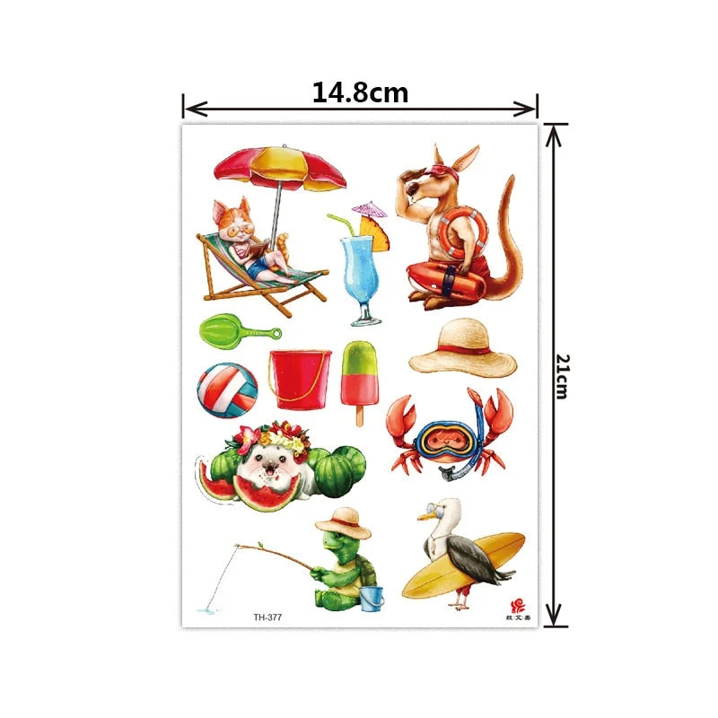 Flower arm tattoo stickers half arm tattoo stickers flower creative tattoo stickers waterproof and durable