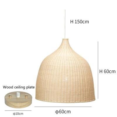 Chinese Classical Bamboo Pendant Lights Creative Weave Art Coffee Shop Pendant Lamp Luminaria Vintage Kitchen Decor Hanging Lamp