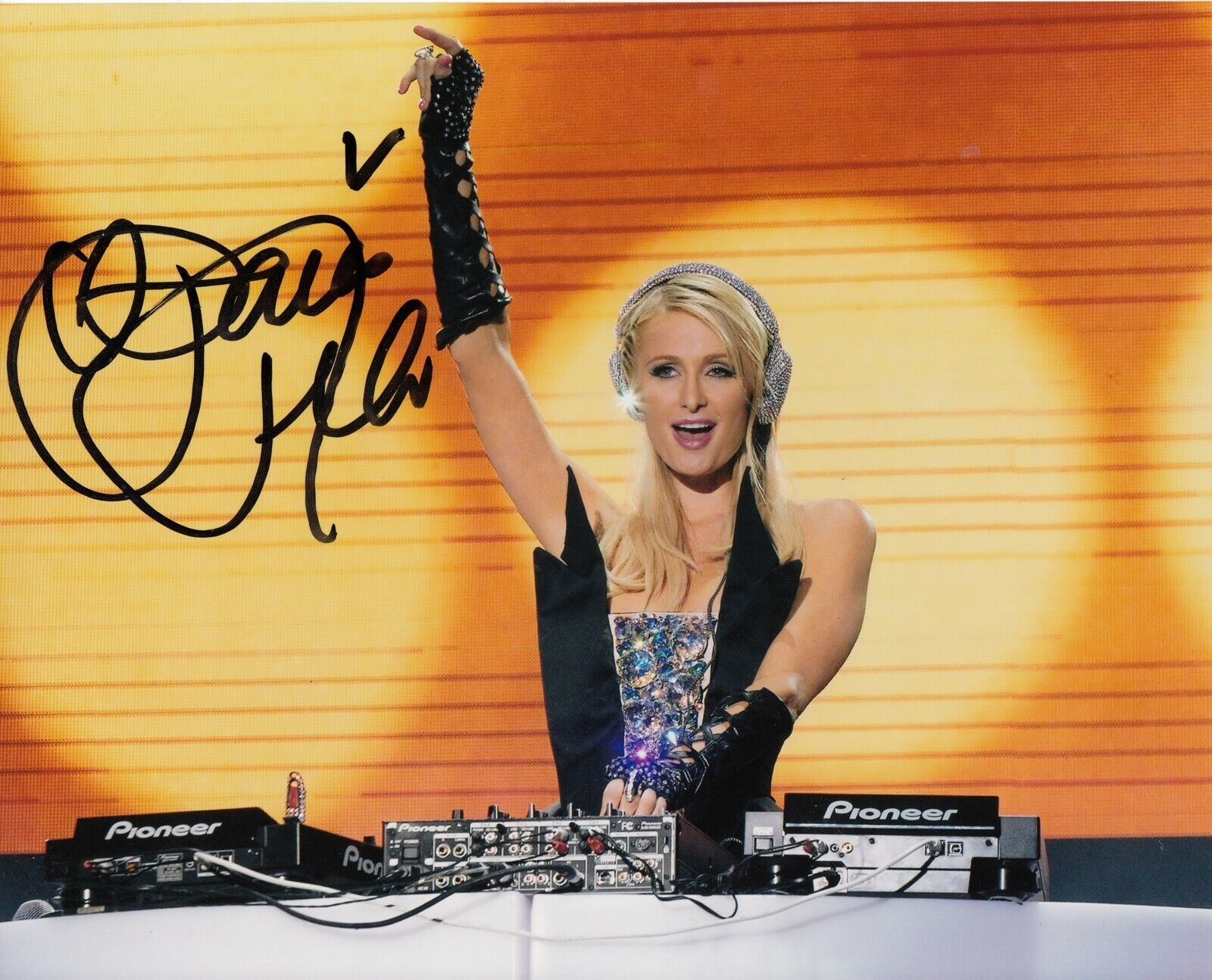 Paris Hilton #0 8x10 Signed Photo Poster painting w/ COA Actress