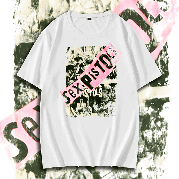 Davidhawaii100% Cotton Casual Vintage rock white T-shirt-100% cotton