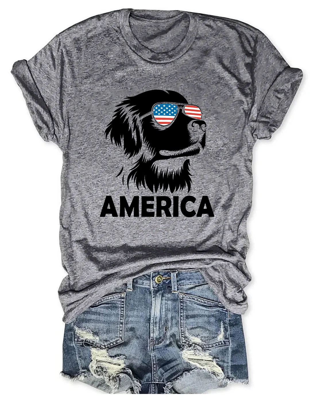 Golden Retriever America 4th Of July T-shirt