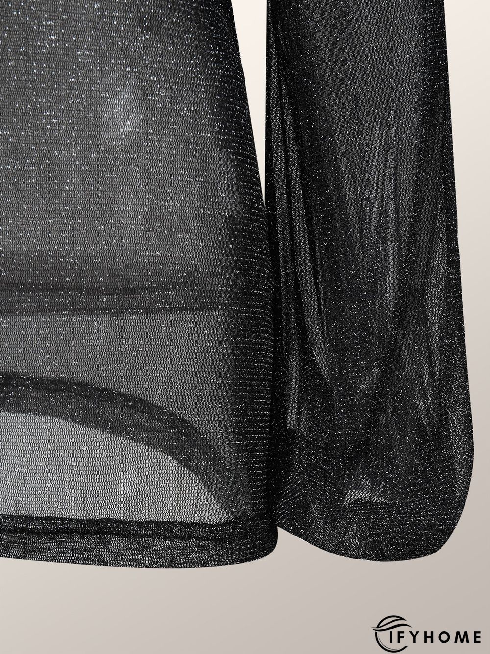 Lady Long Sleeve Skinny High Neck Solid Top | IFYHOME