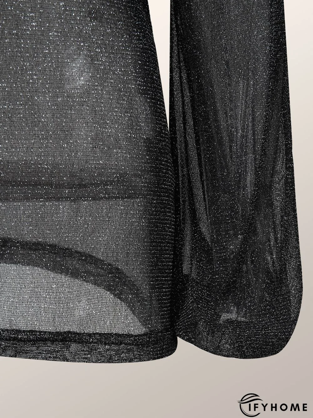 Lady Long Sleeve Skinny High Neck Solid Top | IFYHOME