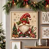 Stamped Cross Stitch Kit for Adults Christmas Gnome 11CT 45x45cm tapestrymarket
